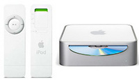 Mac mini、iPod Shuffle登場